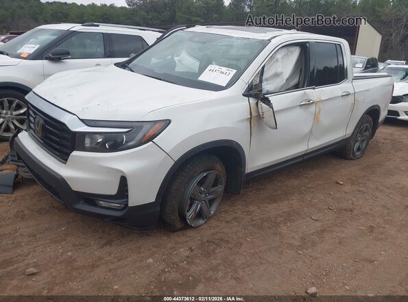 5FPYK3F78NB004719 2022 HONDA RIDGELINE White Vista tres cuartos delantera izquierda