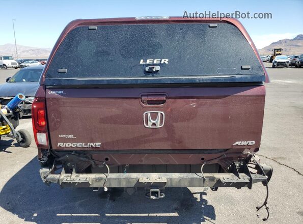 5FPYK3F79HB030783 2017 HONDA RIDGELINE Burgundy Rear view