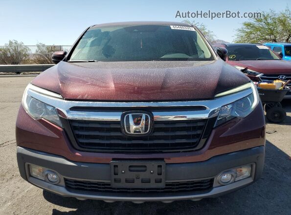 5FPYK3F79HB030783 2017 HONDA RIDGELINE Burgundy Front view