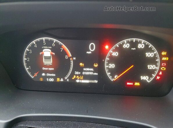 5FPYK3F89SB005477 2025 HONDA RIDGELINE Синий Вид щитка приборов