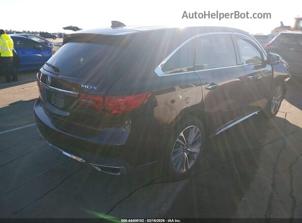 5FRYD3H5XHB004481 2017 ACURA MDX Maroon Rear right