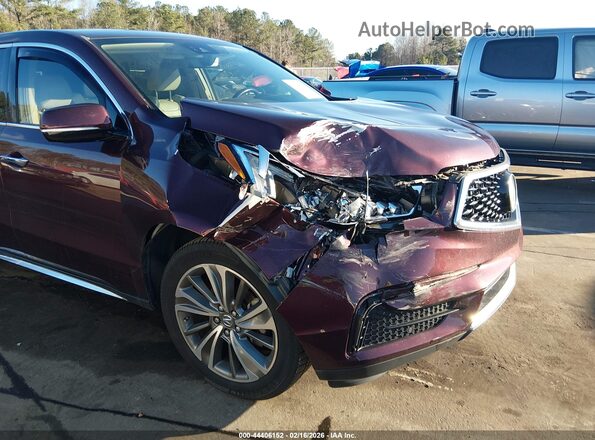 5FRYD3H5XHB004481 2017 ACURA MDX Maroon Front view