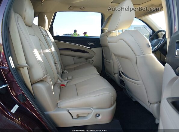 5FRYD3H5XHB004481 2017 ACURA MDX Maroon VIN sticker view