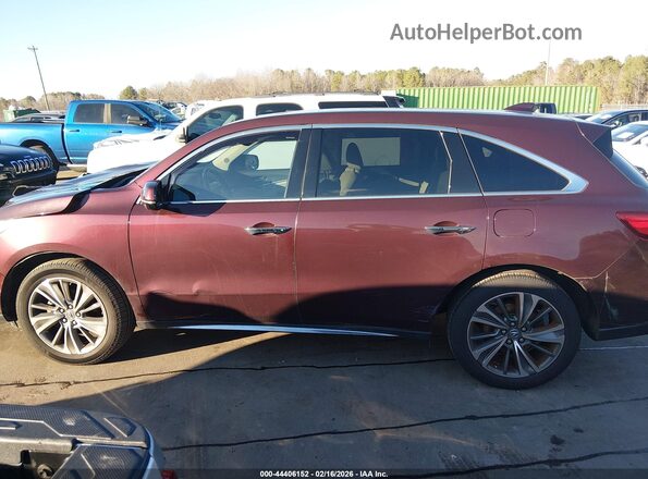 5FRYD3H5XHB004481 2017 ACURA MDX Maroon 360 interior view