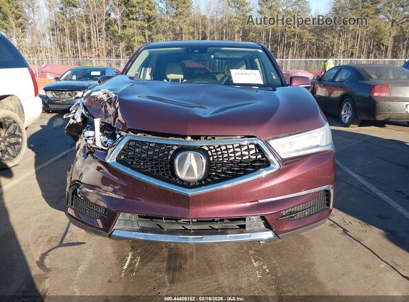5FRYD3H5XHB004481 2017 ACURA MDX Maroon Instrument cluster view