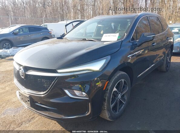 5GAERBKW6NJ180791 2022 BUICK ENCLAVE Black წინა მარცხენა ხედი სამი მეოთხედიდან