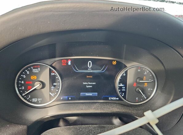 5GAERCKW5NJ164345 2022 BUICK ENCLAVE White Widok zestawu wskaźników