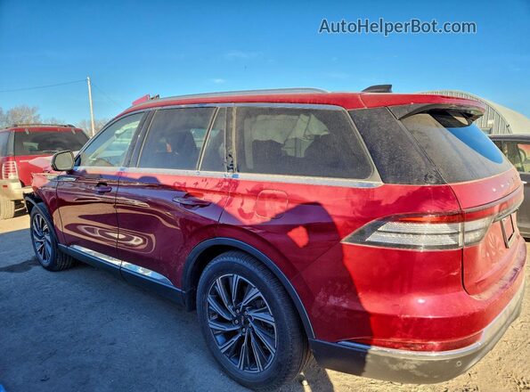 5LM5J7WC3SGL06321 2025 LINCOLN AVIATOR Red Rear left
