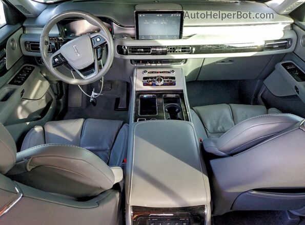 5LM5J7WC4MGL05455 2021 LINCOLN AVIATOR Blue Առջևի վահանակի տեսք
