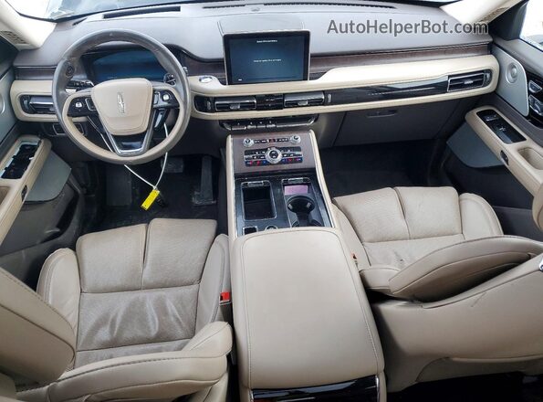 5LM5J7XC3NGL02210 2022 LINCOLN AVIATOR Black წინა პანელის ხედი