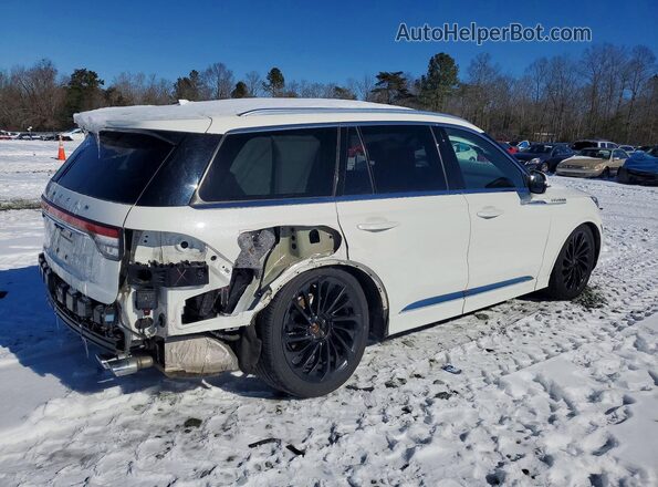 5LM5J7XC3NGL06824 2022 LINCOLN AVIATOR Белый Задняя правая четверть