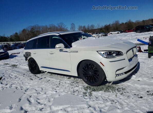 5LM5J7XC3NGL06824 2022 LINCOLN AVIATOR Белый Передняя правая четверть