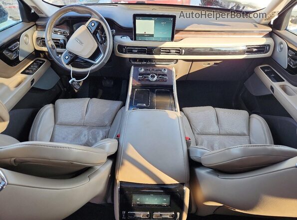 5LM5J7XC5LGL34234 2020 LINCOLN AVIATOR White Widok deski rozdzielczej