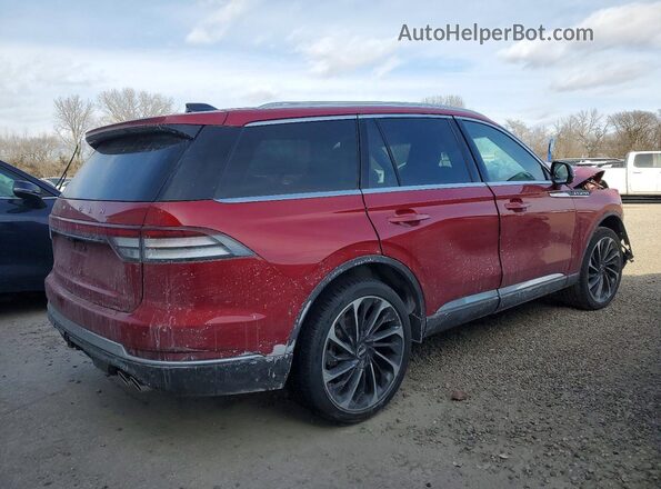 5LM5J7XC5SGL06593 2025 LINCOLN AVIATOR Red Հետևի աջ