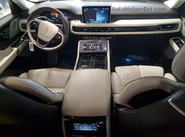 5LM5J9XC3NGL07886 2022 LINCOLN AVIATOR White წინა პანელის ხედი