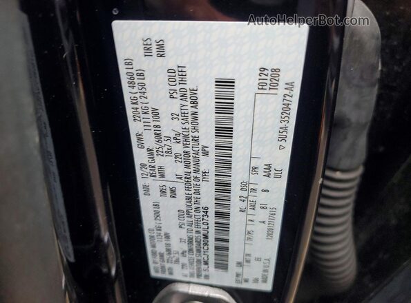 5LMCJ1C90MUL07346 2021 LINCOLN CORSAIR Black Widok komory silnika