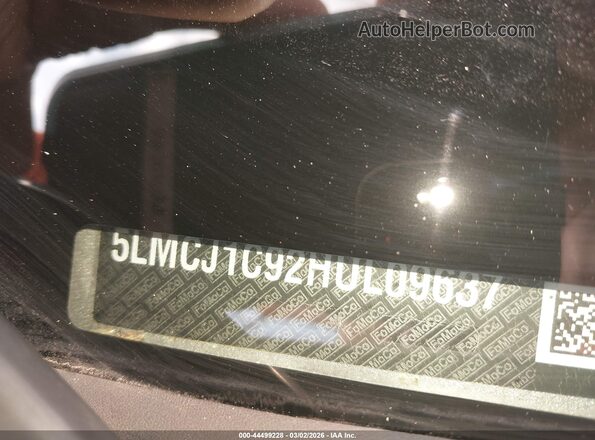 5LMCJ1C92HUL09637 2017 LINCOLN MKC Silver Engine compartment view