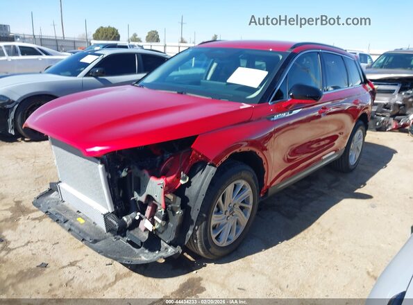 5LMCJ1CAXTUL00882 2026 LINCOLN CORSAIR Red Առջևի ձախ երեք քառորդ տեսարան