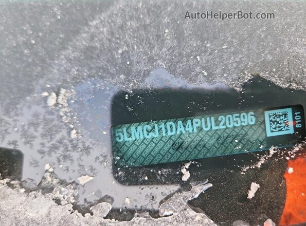 5LMCJ1DA4PUL20596 2023 LINCOLN CORSAIR Gray Вид наклейки з VIN-кодом