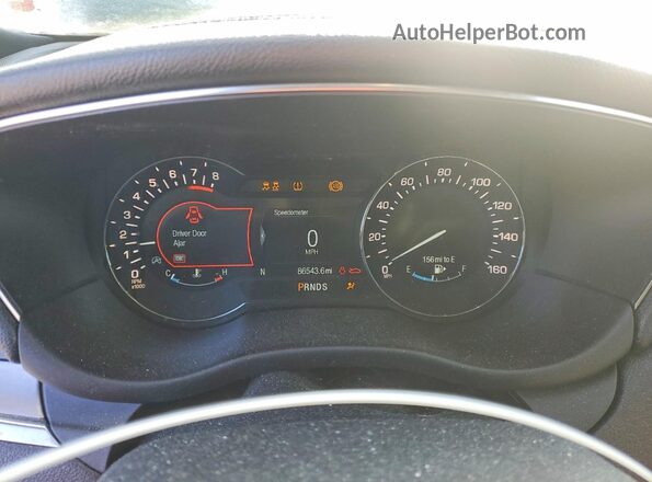 5LMCJ2C97HUL21126 2017 LINCOLN MKC Black Вид щитка приладів