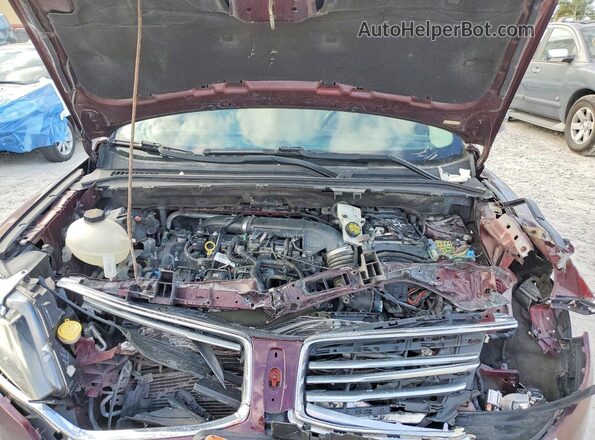 5LMCJ2C98HUL32796 2017 LINCOLN MKC Maroon Widok komory silnika