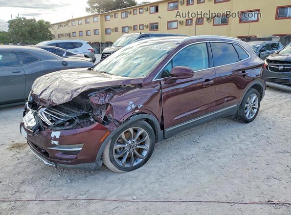 5LMCJ2C98HUL32796 2017 LINCOLN MKC Maroon Tył lewy