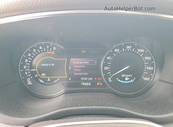 5LMCJ3C98KUL00847 2019 LINCOLN MKC White Vista del cuadro de instrumentos