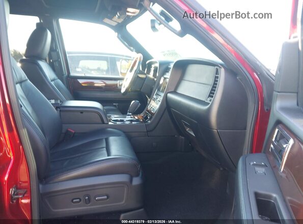 5LMJJ2JTXGEL10345 2016 LINCOLN NAVIGATOR Red Vista interior delantera