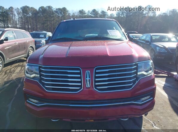 5LMJJ2JTXGEL10345 2016 LINCOLN NAVIGATOR Red Vista interior trasera