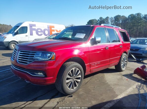 5LMJJ2JTXGEL10345 2016 LINCOLN NAVIGATOR Red Vista tres cuartos delantera izquierda