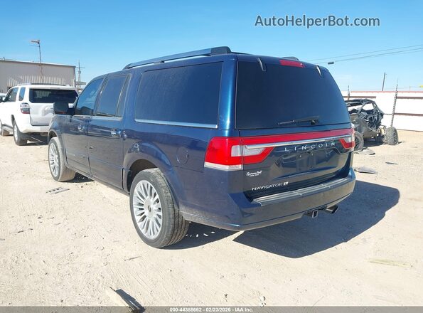 5LMJJ3HT0HEL12277 2017 LINCOLN NAVIGATOR L Синий Задняя левая четверть