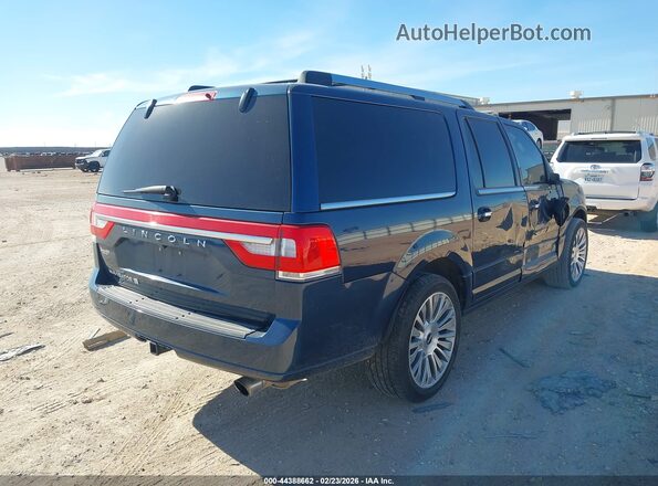 5LMJJ3HT0HEL12277 2017 LINCOLN NAVIGATOR L Синий Задняя правая четверть