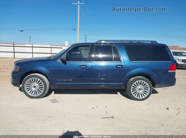 5LMJJ3HT0HEL12277 2017 LINCOLN NAVIGATOR L Синий Панорамный вид салона 360°