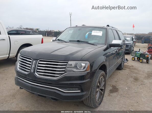 5LMJJ3HT8GEL03499 2016 LINCOLN NAVIGATOR L Black Передня ліва чверть