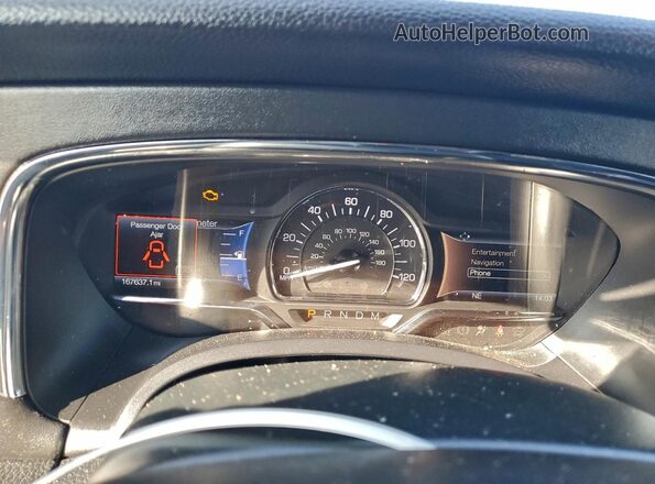 5LMJJ3HTXGEL07442 2016 LINCOLN NAVIGATOR Black Vista del cuadro de instrumentos
