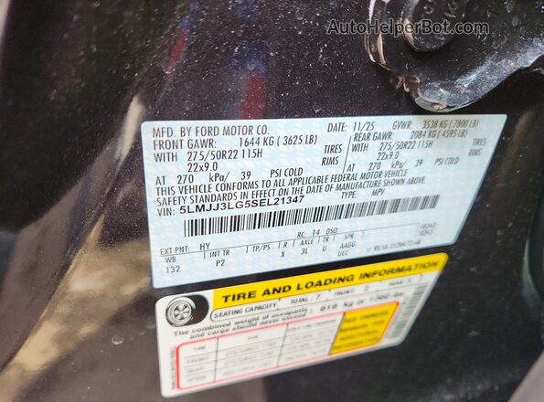 5LMJJ3LG5SEL21347 2025 LINCOLN NAVIGATOR Black 