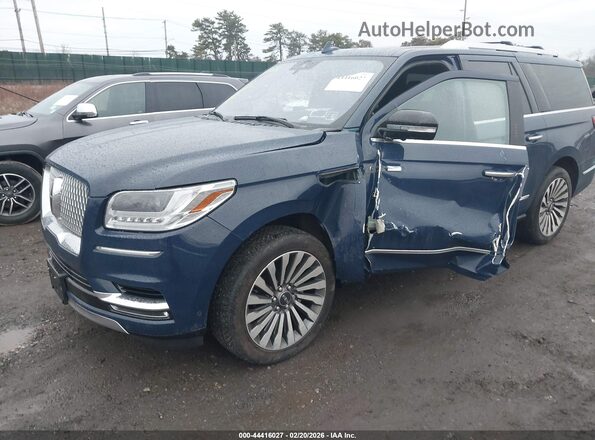 5LMJJ3LT0JEL04080 2018 LINCOLN NAVIGATOR L Синий Передняя левая четверть