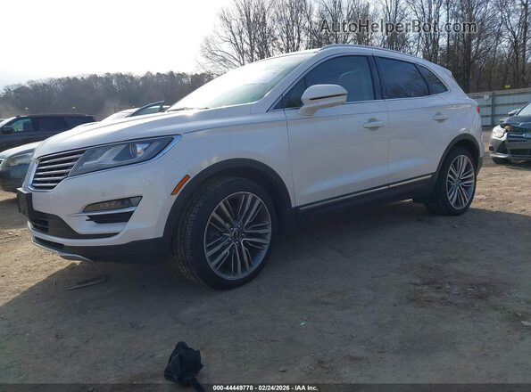 5LMTJ3DH7GUJ15735 2016 LINCOLN MKC White წინა მარცხენა ხედი სამი მეოთხედიდან