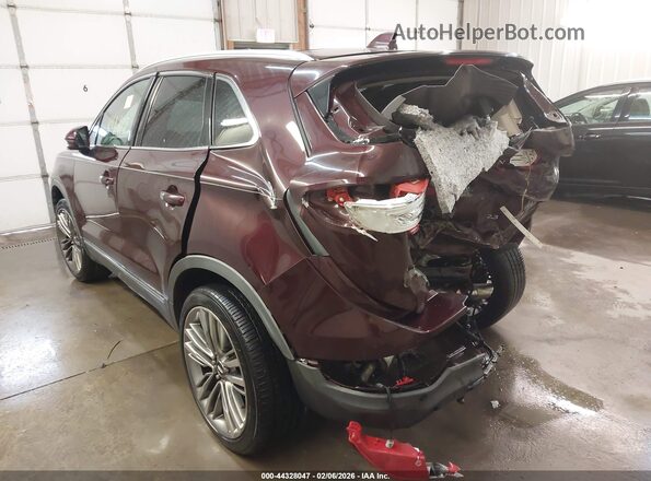 5LMTJ3DH7GUJ18134 2016 LINCOLN MKC Burgundy Trasero izquierdo