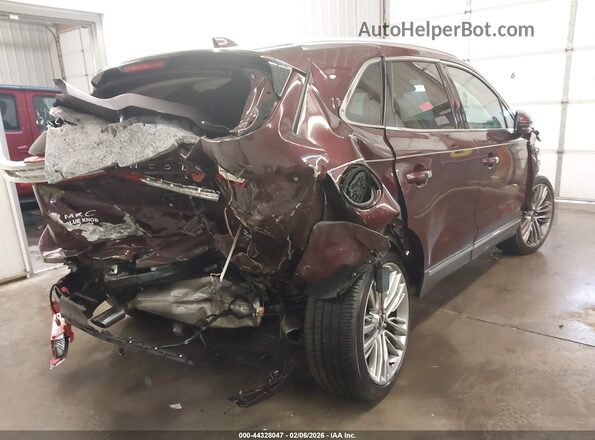 5LMTJ3DH7GUJ18134 2016 LINCOLN MKC Burgundy Trasero derecho