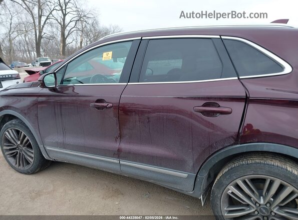 5LMTJ3DH7GUJ18134 2016 LINCOLN MKC Burgundy Vista interior trasera