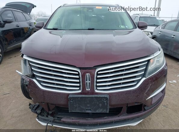 5LMTJ3DH7GUJ18134 2016 LINCOLN MKC Burgundy Vista del salpicadero