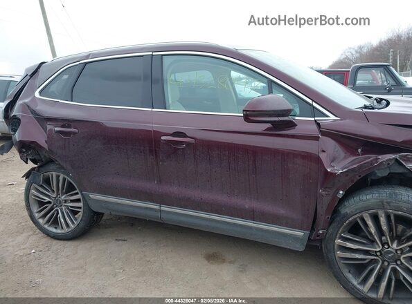 5LMTJ3DH7GUJ18134 2016 LINCOLN MKC Burgundy Vista del cuadro de instrumentos