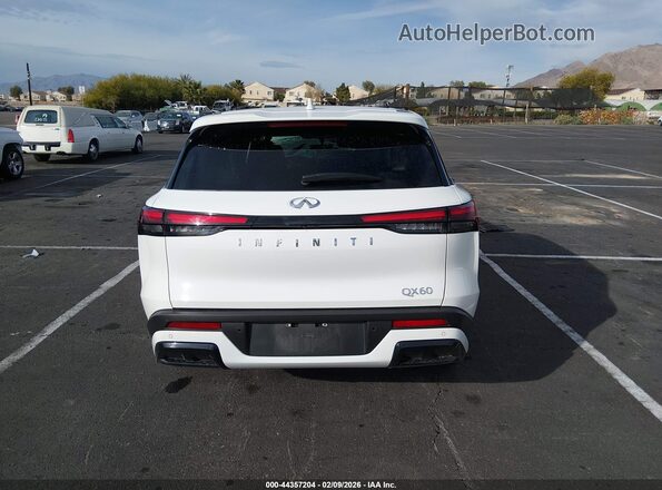 5N1AL1ER2SC345813 2025 INFINITI QX60 White 
