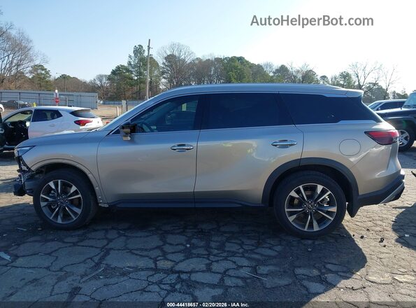 5N1AL1FR2SC351402 2025 INFINITI QX60 Tan 360 interior view