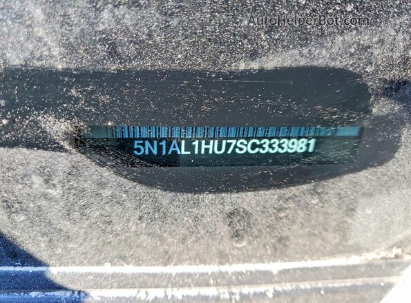 5N1AL1HU7SC333981 2025 INFINITI QX60 Black Vista de la etiqueta del VIN