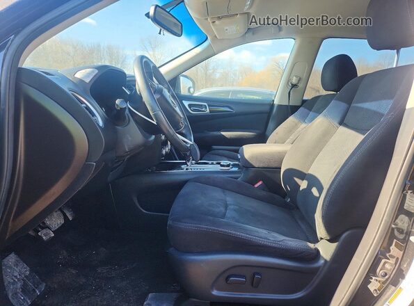5N1AR2MM1GC610609 2016 NISSAN PATHFINDER Black Front interior view