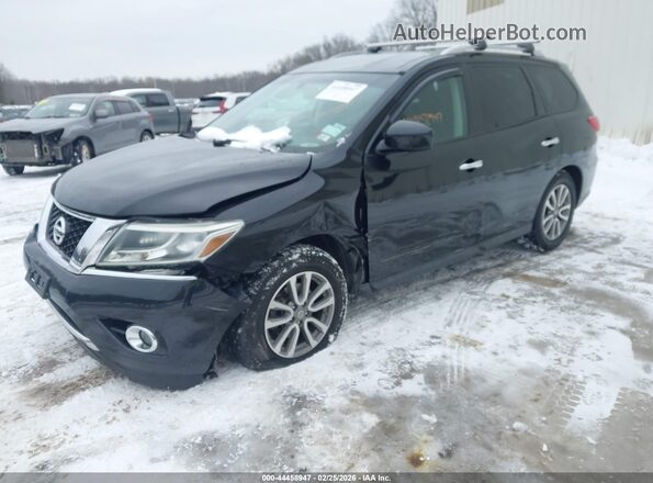 5N1AR2MM1GC633209 2016 NISSAN PATHFINDER Black Առջևի ձախ երեք քառորդ տեսարան