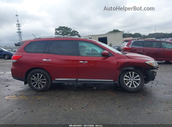 5N1AR2MN7GC610350 2016 NISSAN PATHFINDER Красный Вид задней части салона