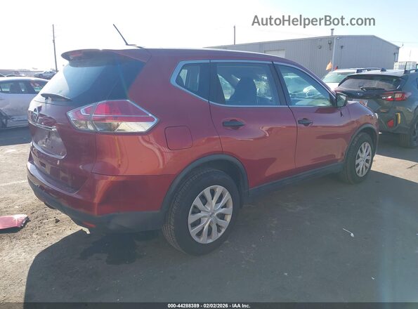 5N1AT2MT0GC741880 2016 NISSAN ROGUE Red უკანა მარჯვენა